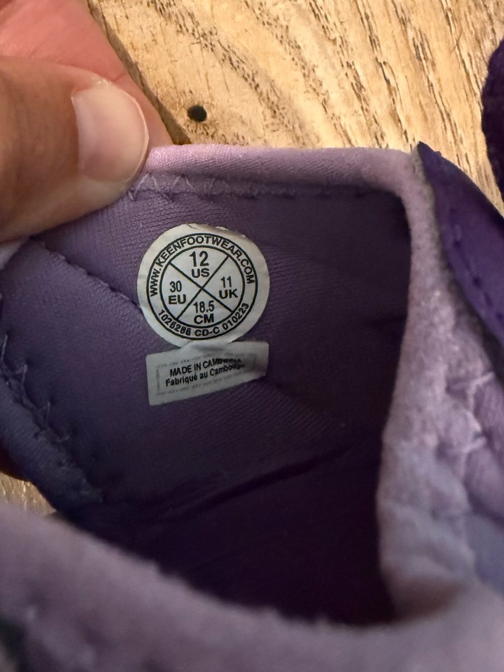 Keen Closed Toe Fisherman Comfort Purple Girls Sandals - Size 12 - Picture 4 of 4